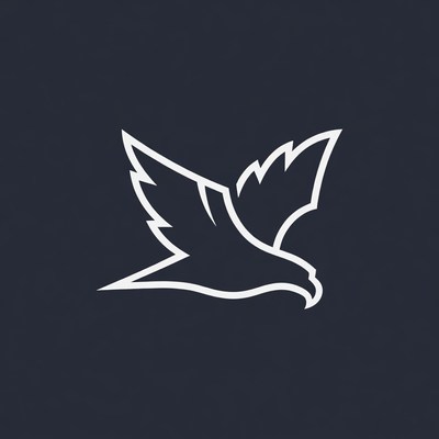 Bird logo design in simple style