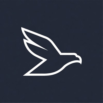 Bird silhouette in flight design