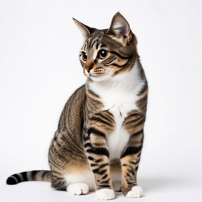 Cat posing for a portrait session