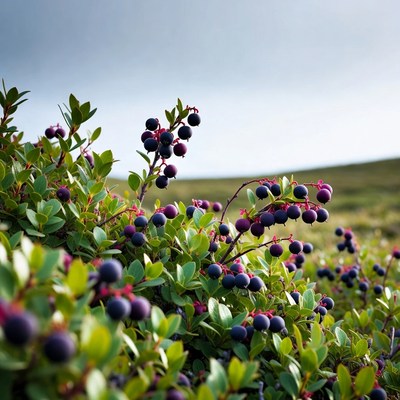 Berry bushes thrive in sunlight