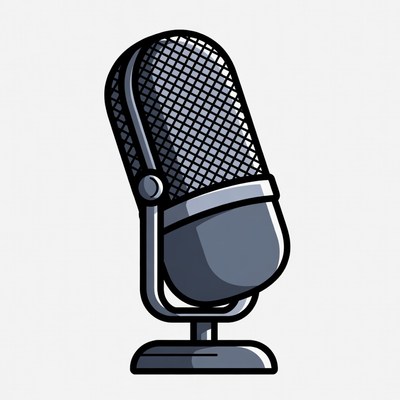 Microphone on a simple stand