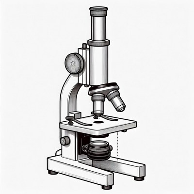 Microscope used in science lab