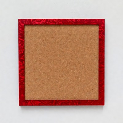 Red frame on white background