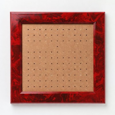 Red display frame for art