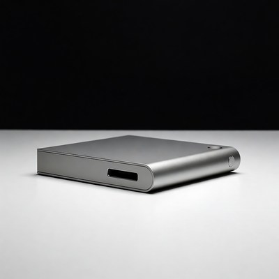 Metal device on table in low light