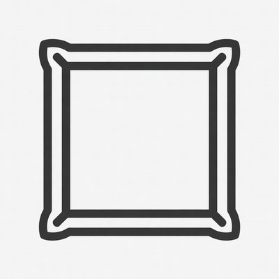 Blank frame for artwork display