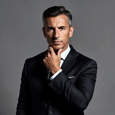 Man in suit posing for a portrait