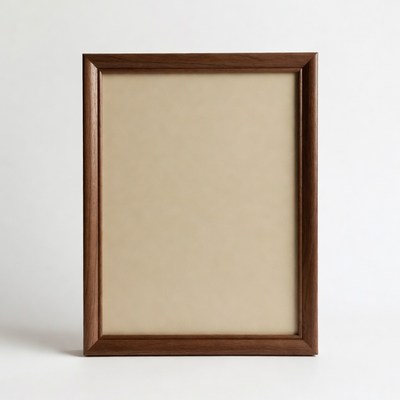 Wooden frame with no picture inside