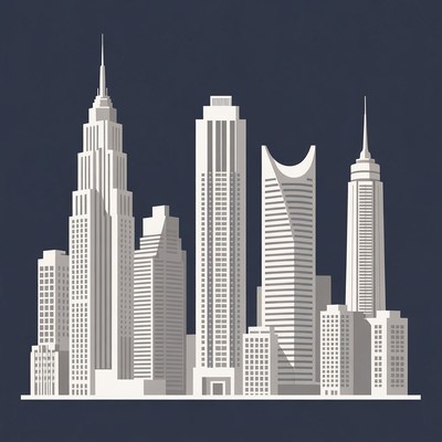 New york city skyline at night