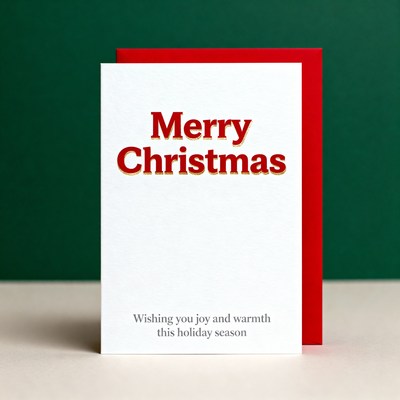 Simple holiday greeting card design