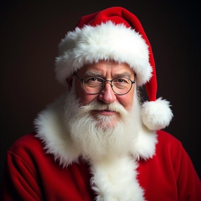 Santa claus with a warm smile