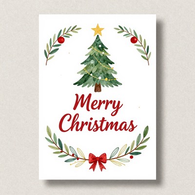 Holiday greeting card design for christmas