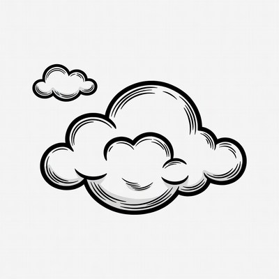 Clouds in a simple design