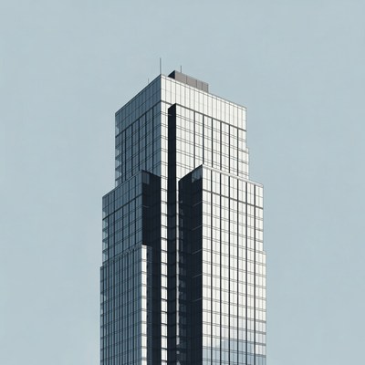 Tall building with glass exterior