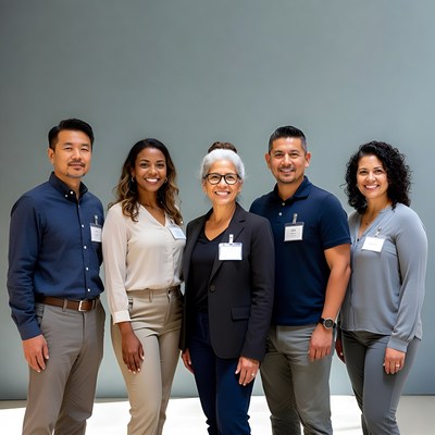 Team gathered for a meeting