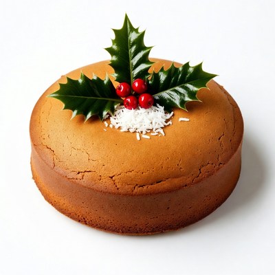Holiday cake with decorations for celebrations