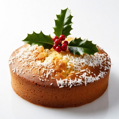 Holiday cake with decoration