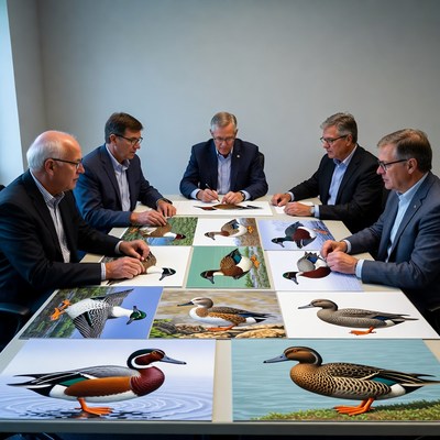 Meeting focused on bird illustrations