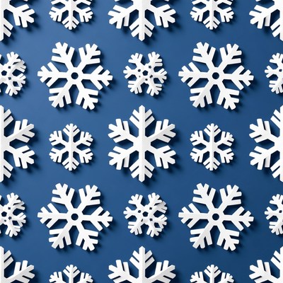 Snowflakes on a blue background