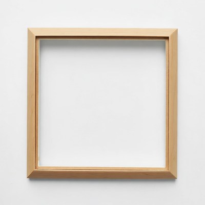 Empty frame on a plain background