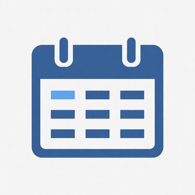 Calendar icon for scheduling tasks