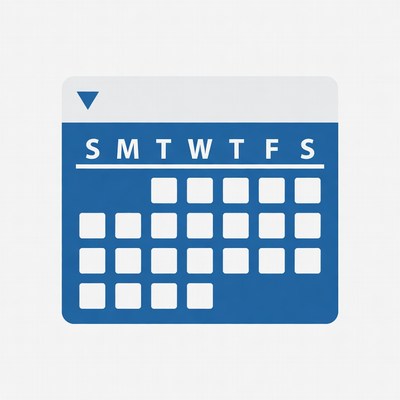 Calendar layout for month view display