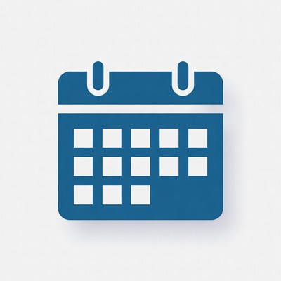 Calendar icon in simple design