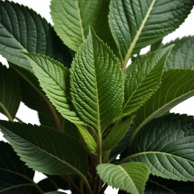 Close-up of green plant leaves
