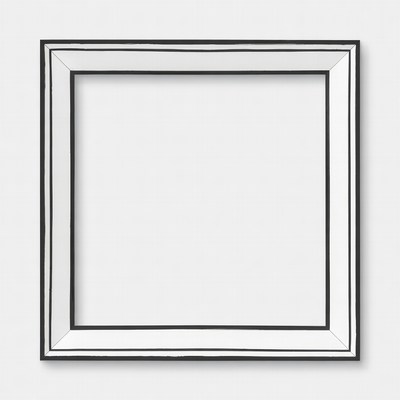 Empty frame on a white background