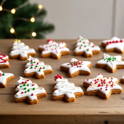 Baking cookies for the holidays