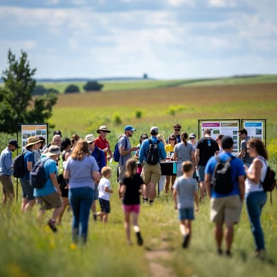 Group activity in open field