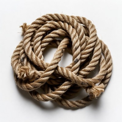 Rope twisted in loop form