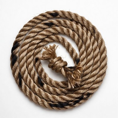 Twisted rope laid in a circle