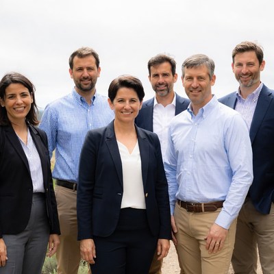 Group of professionals gathered outdoors