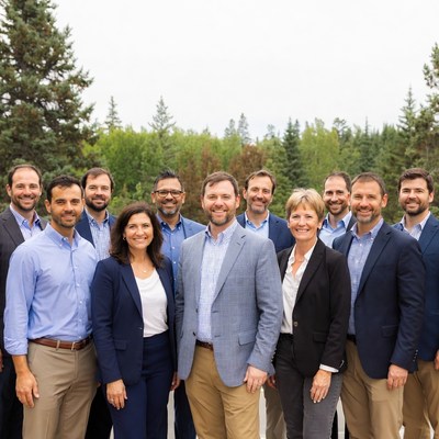 Group of people outdoors in business attire