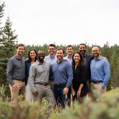 Group of people in forest