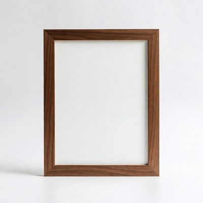 Wooden frame on a simple background