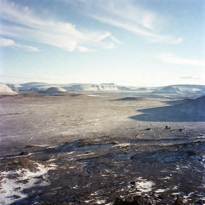 Winter landscape in a remote area