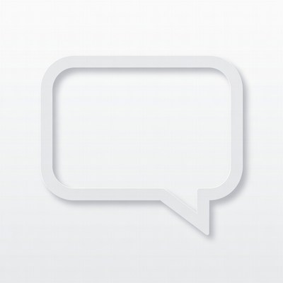 Simple speech bubble design