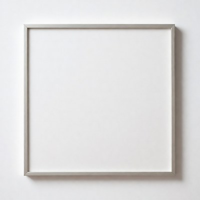 Empty frame on wall without art