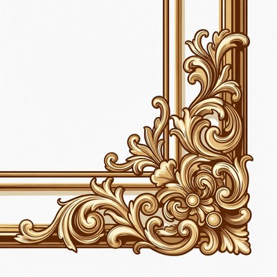 Ornate frame with floral design detail