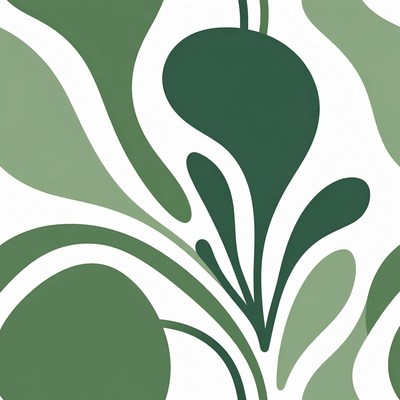 Nature-inspired design on white background