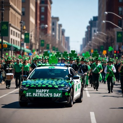 St. patrick's day parade celebration