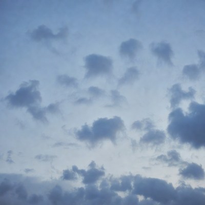 Clouds in the evening sky