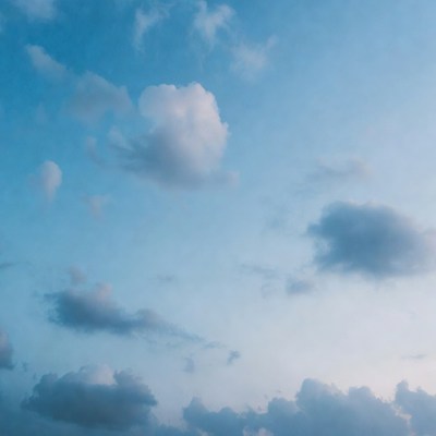 Clouds in the evening sky