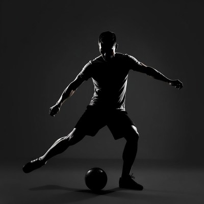 Soccer player in action on field