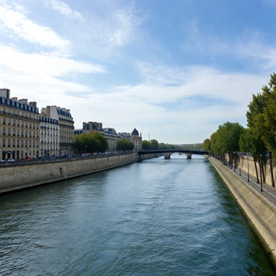 View of the seine river in paris
