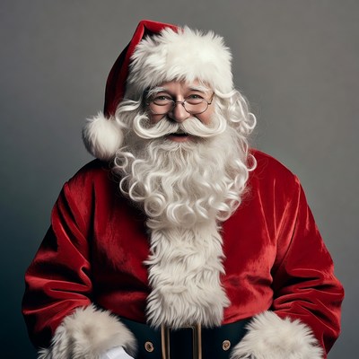 Santa claus portrait during holiday season