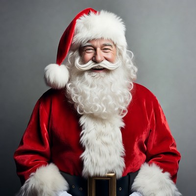 Santa claus smiling for christmas celebration