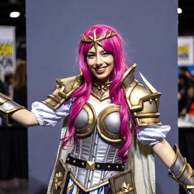 Cosplay character in costume at convention